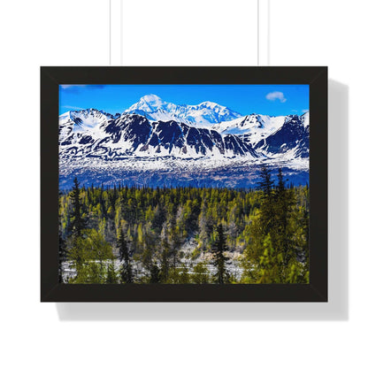 Mountain Landscape Framed Poster, Scenic Wall Art, Nature Decor, Gift for Outdoor Lovers, Home Office Artwork, Nature