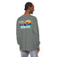 Easily Distracted by Birds Sunset on Back Long Sleeve Tee