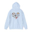 Bird Heart Unisex Hoodie Back Design - Cozy Sweatshirt for Nature Lovers