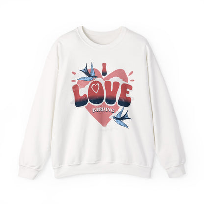 I Love Birding Unisex Heavy Blend™ Crewneck Sweatshirt