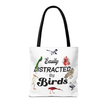 Easily Distracted By Birds Tote Bag – Perfect for Bird Lovers & Nature Enthusiasts