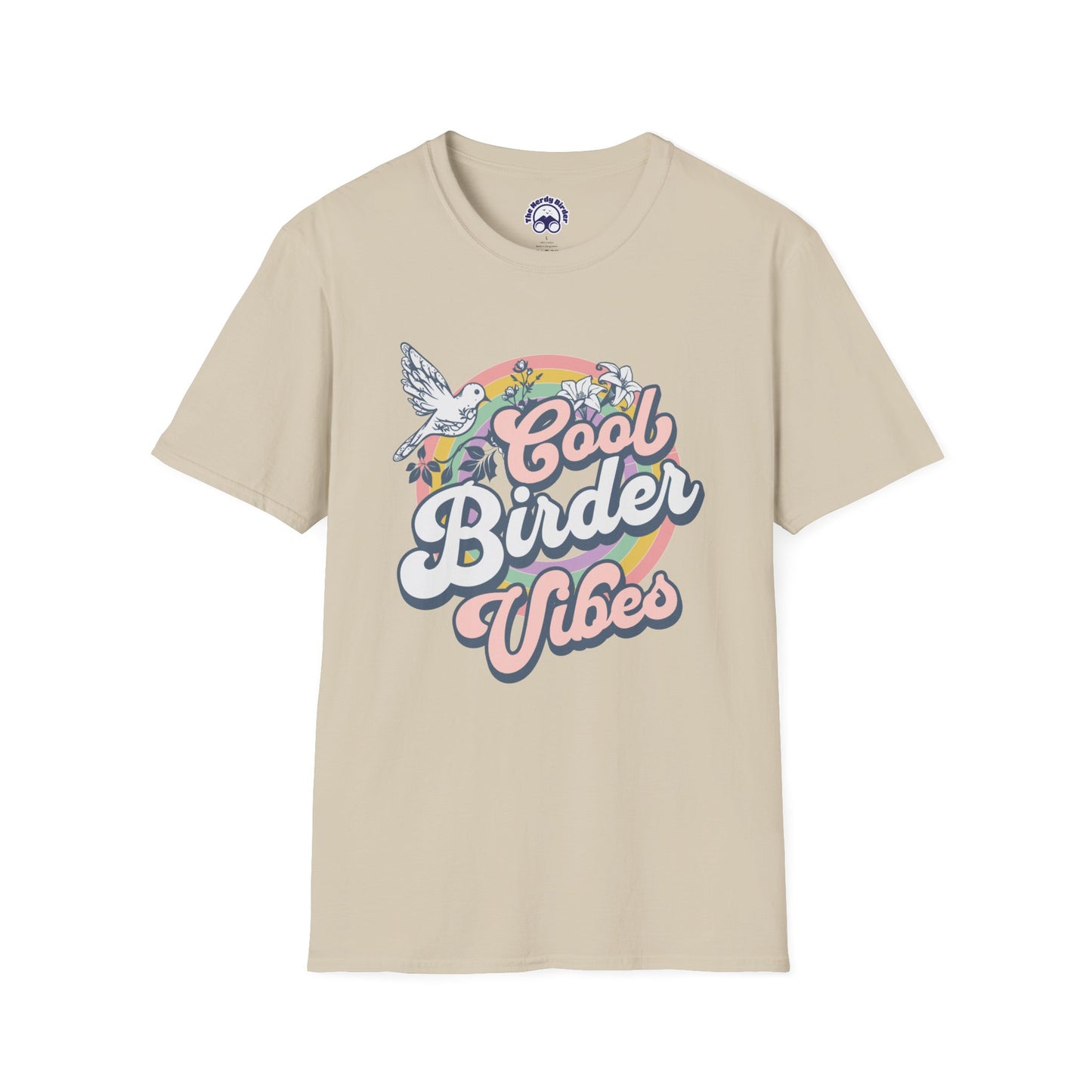 Cool Birder Vibes Unisex Softstyle T-Shirt | Perfect for Bird Lovers and Nature Enthusiasts