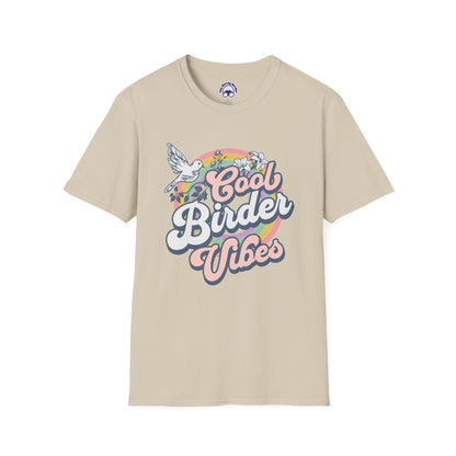 Cool Birder Vibes Unisex Softstyle T-Shirt | Perfect for Bird Lovers and Nature Enthusiasts
