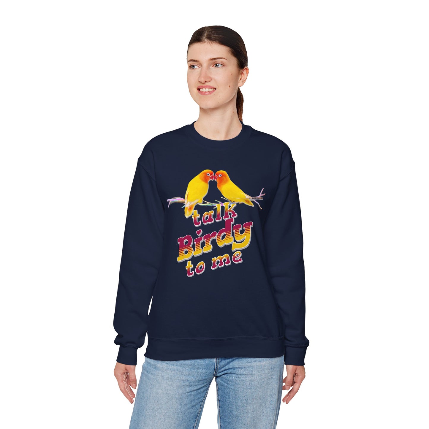 Talk Birdy to Me Unisex Heavy Blend Crewneck Sweatshirt