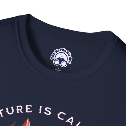 Nature Is Calling Birding Unisex Softstyle T-Shirt