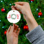 Joyful Holiday Ceramic Ornaments - 4 Festive Shapes