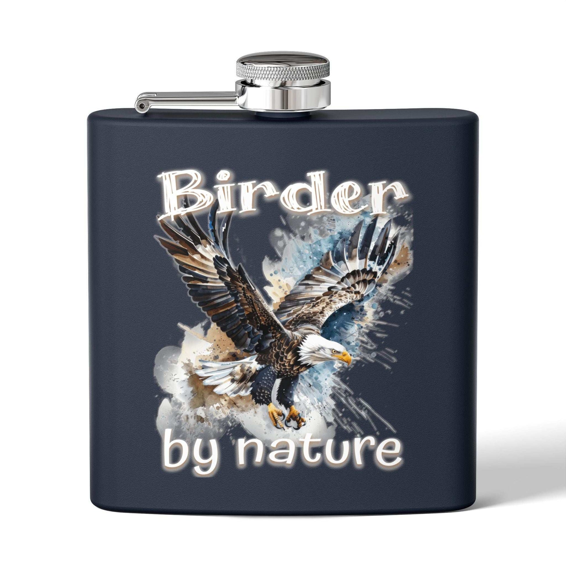 Birder By Nature Stainless Steel Flask - 6oz