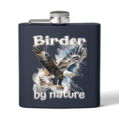 Birder By Nature Stainless Steel Flask - 6oz