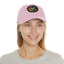 Hummingbird Rainbow Hat Leather Patch Cap