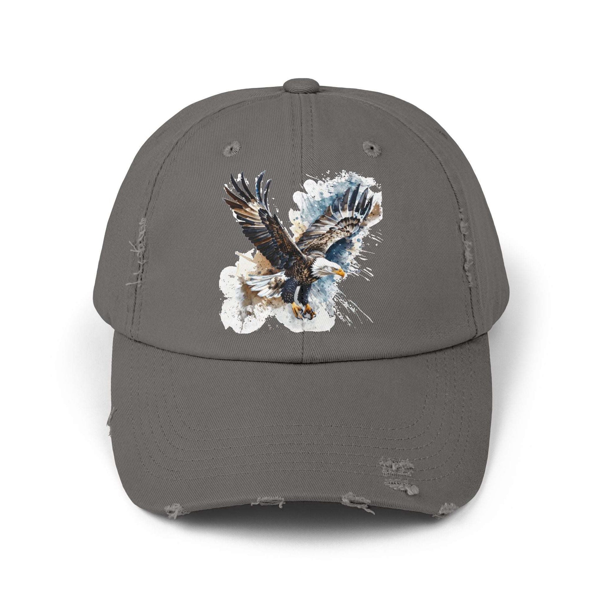The Nerdy Birder Eagle Vintage Style Hat - Unisex Distressed Cap