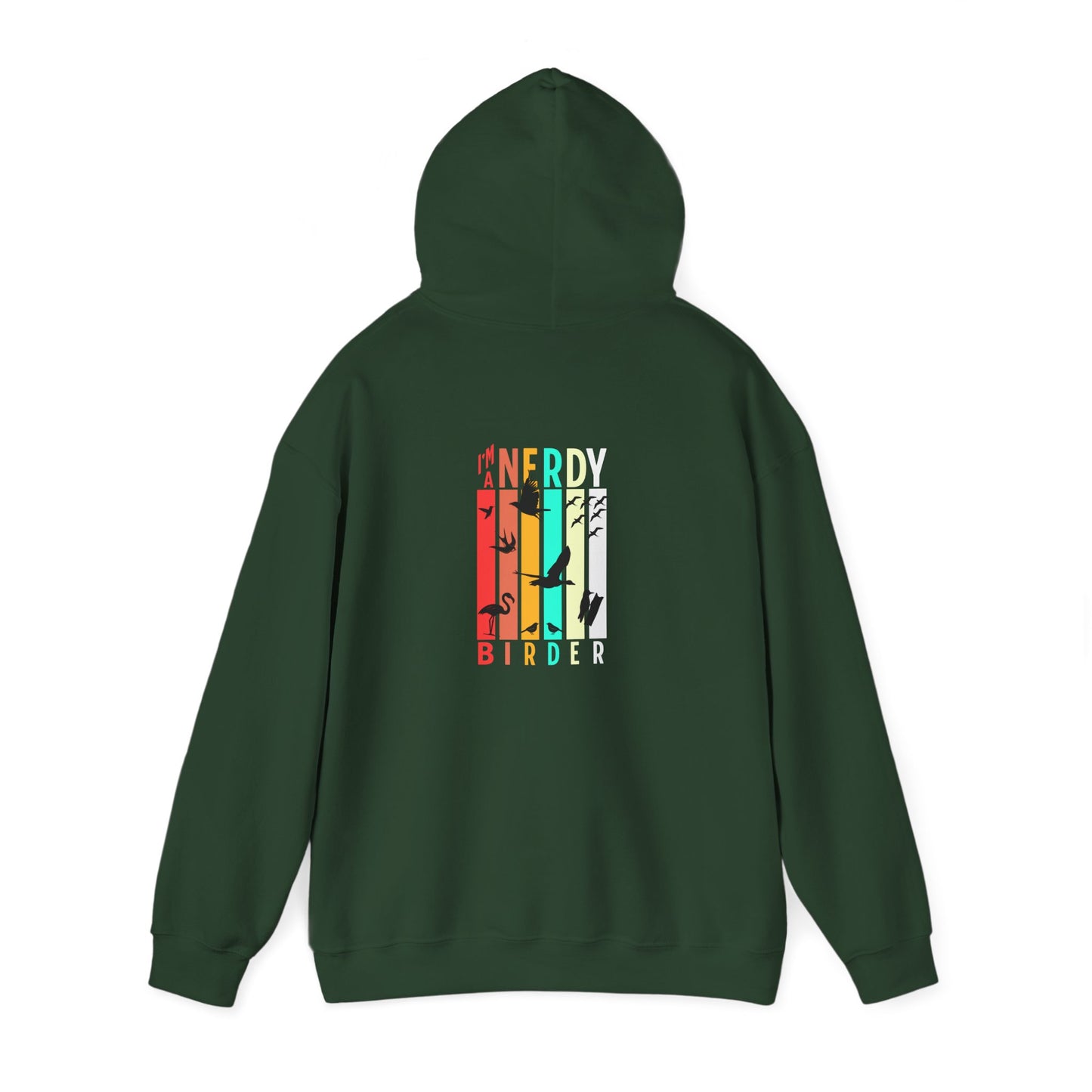The Nerdy Birder - "I'm A Nerdy Birder" Back Design Unisex Hoodie - Cozy Sweatshirt for Nature Lovers