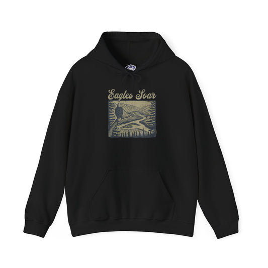 Eagle Soars Unisex Hoodie - Cozy Sweatshirt for Nature Lovers