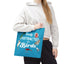 Easily Distracted by Birds Tote Bag in Teal - Fun and Quirky Bird Design for Bird Lovers