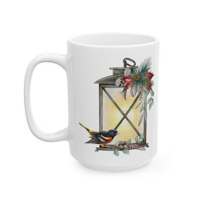 Cozy Lantern-Inspired Ceramic Mug | Perfect for Tea Lovers | Gift for Holidays