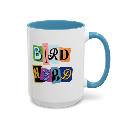 Bird Nerd Accent Coffee Mug - Fun & Quirky Gift for Bird Lovers