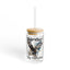The Nerdy Birder Eagle Birder By Nature 16oz Sipper Glass With Bamboo Lid
