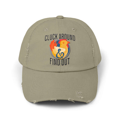The Nerdy Birder Cluck Around And Find Out Vintage Style Hat - Unisex Distressed Cap