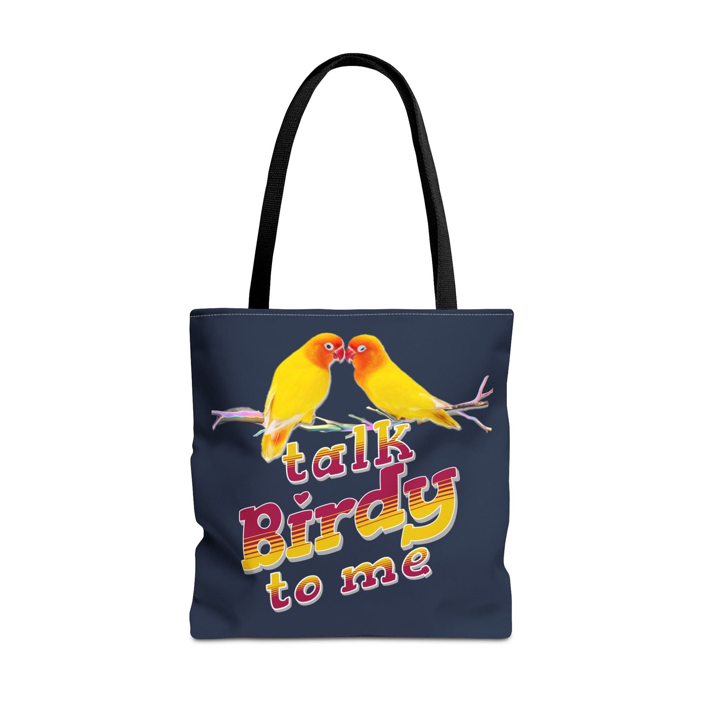 The Nerdy Birder Cute "Talk Birdy To Me" Tote Bag