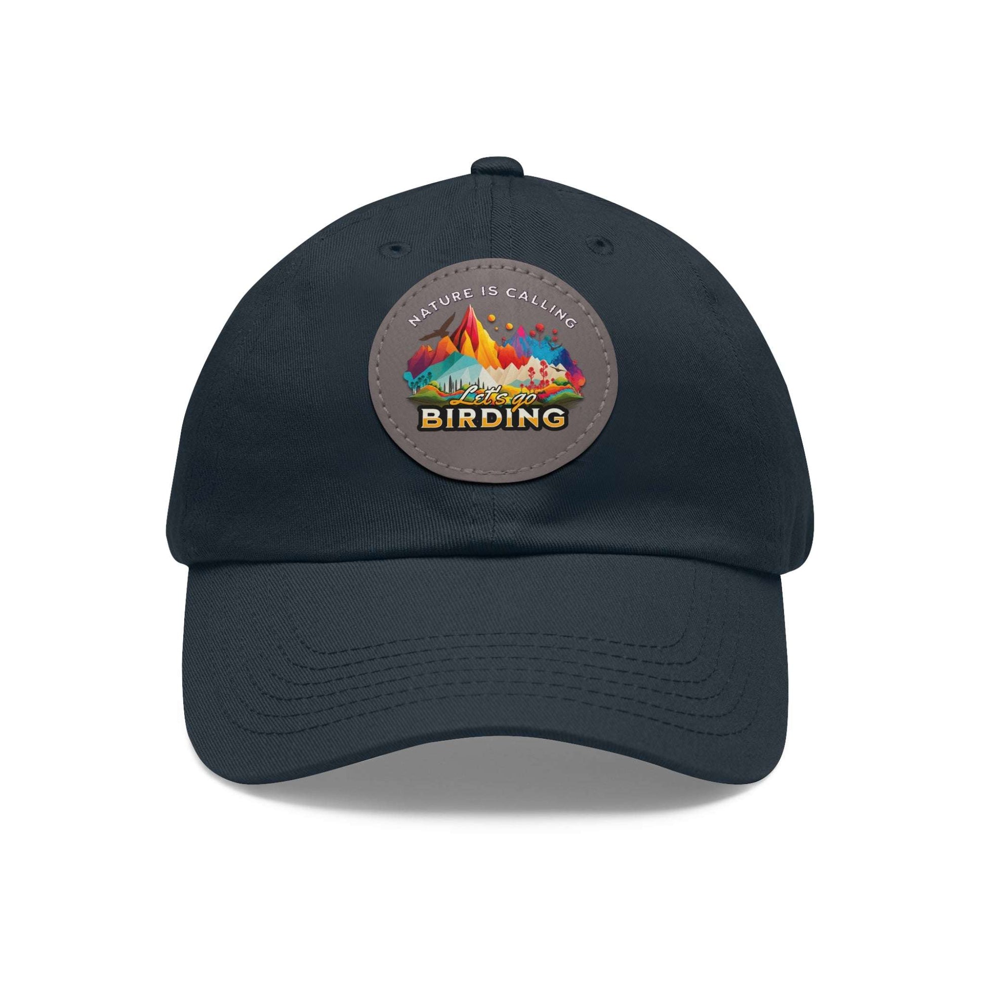The Nerdy Birder - "Let's Go Birding"  Dad Hat, Leather Patch Cap, Perfect Gift for Dads, Nature Lovers, Casual Style Cap, Summer Accessories