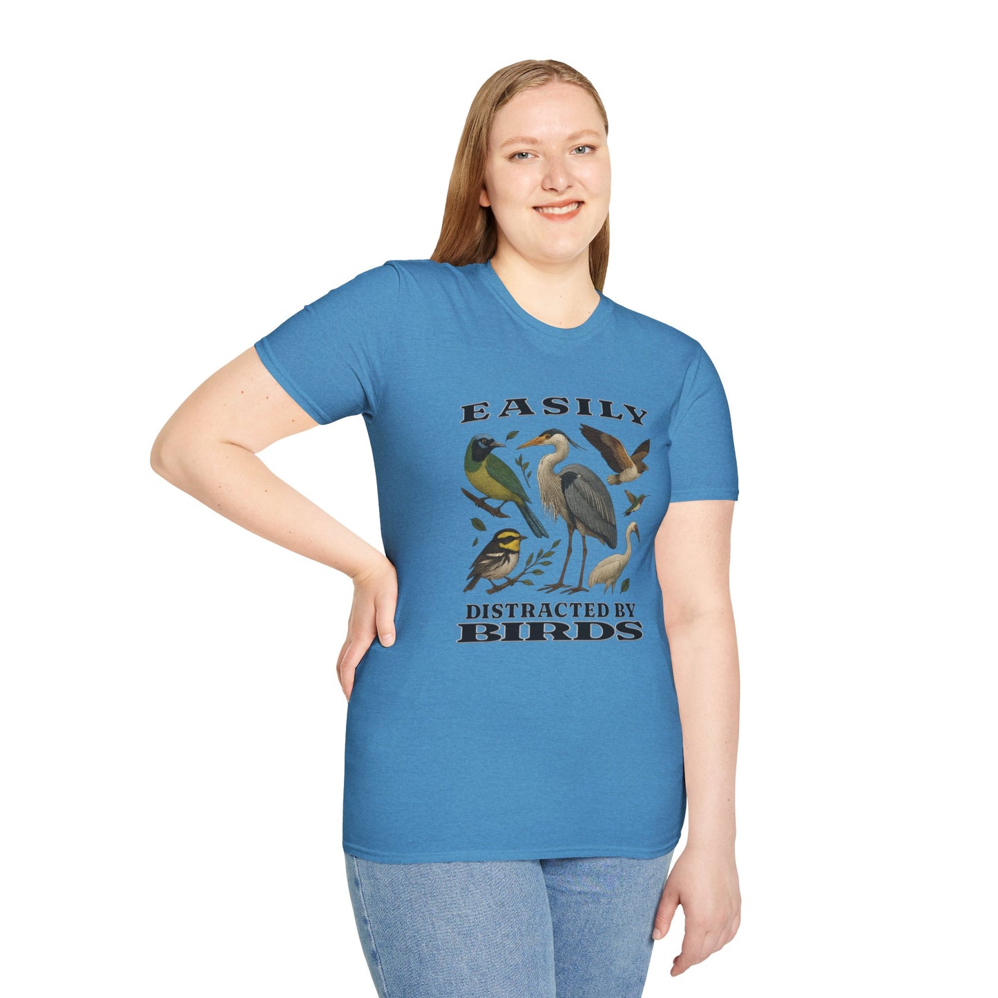 Easily Distracted by Birds Graphic T-Shirt