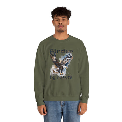Eagle Birding By Nature Birding Enthusiast Crewneck Sweatshirt