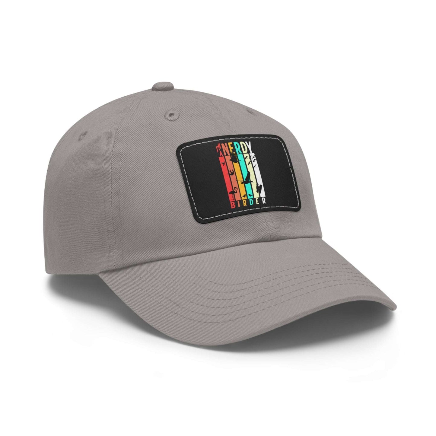 The Nerdy Birder I'm A Nerdy Birder Dad Hat with Leather Patch for Inspired by childhood memories of playful glamour, Stylish Outdoor Cap, Gift for Bird Watching Enthusiasts, Casual Fashion Accessory