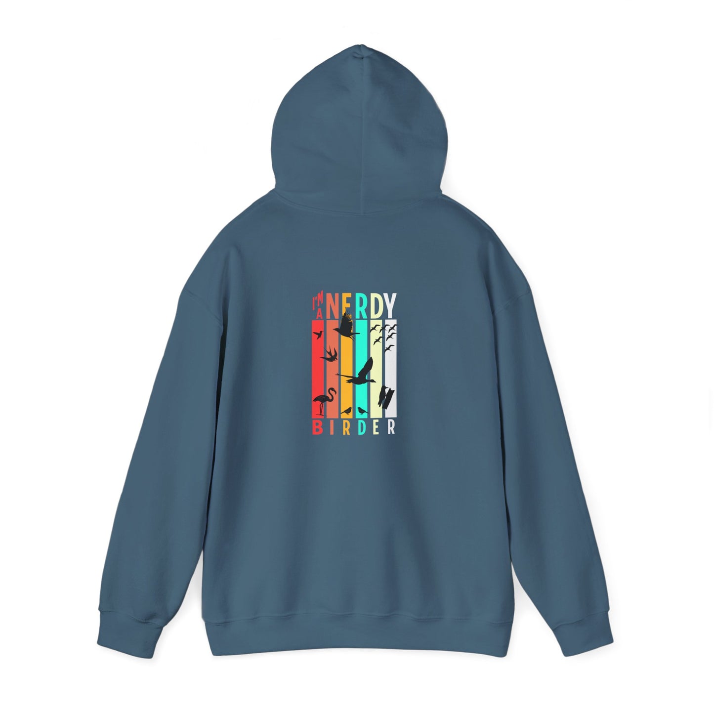 The Nerdy Birder - "I'm A Nerdy Birder" Back Design Unisex Hoodie - Cozy Sweatshirt for Nature Lovers