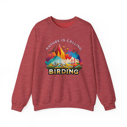 Nature is Calling Birding Sweatshirt | Unisex Heavy Blend™ Crewneck for Outdoor Lovers