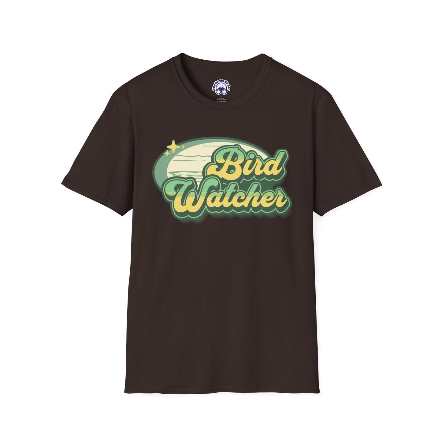 Bird Watcher Unisex Softstyle T-Shirt - Retro Vibe Tee for Casual Wear