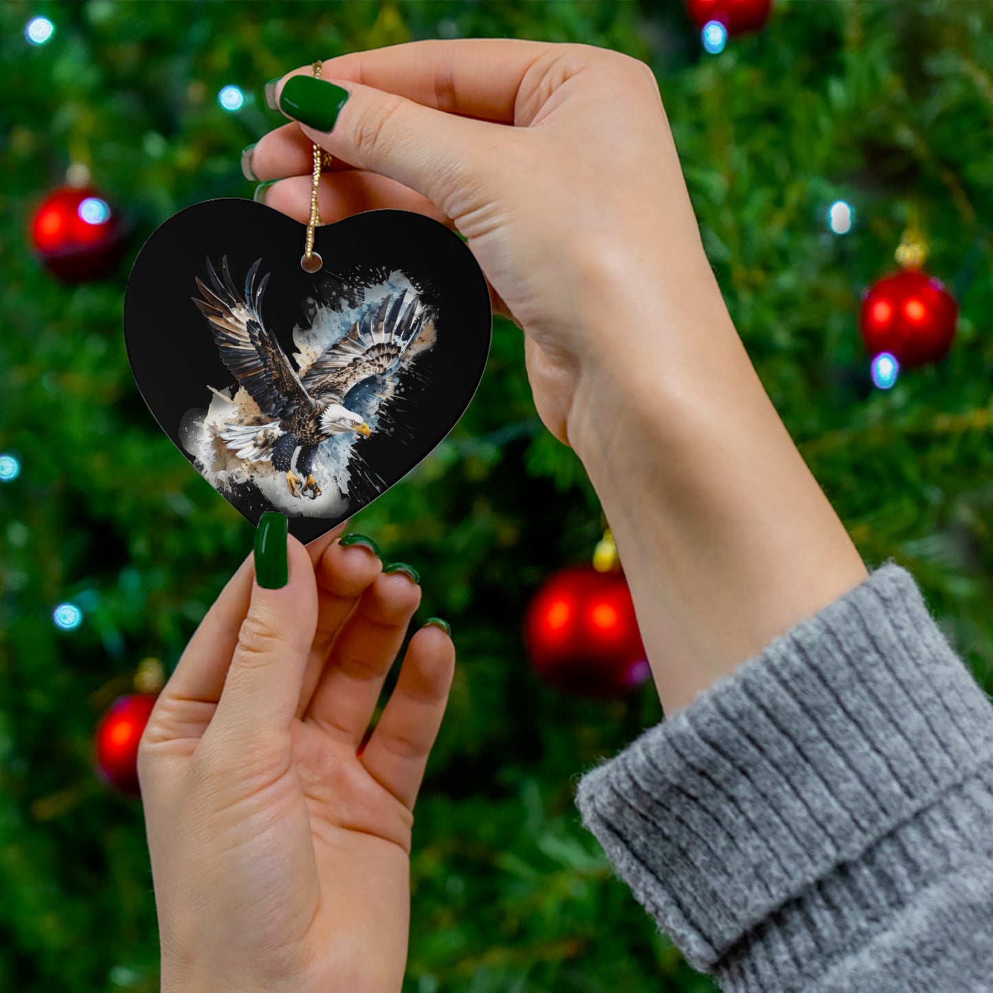 Flying Eagle Ornament — 4 Shape Options