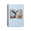 Hummingbird In Bloom Spiral Notebook Blue
