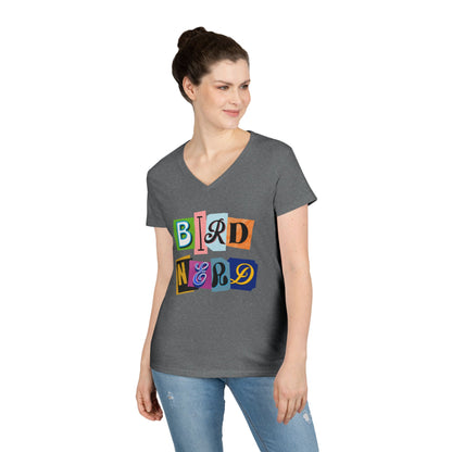 Bird Nerd Ladies' V-Neck T-Shirt