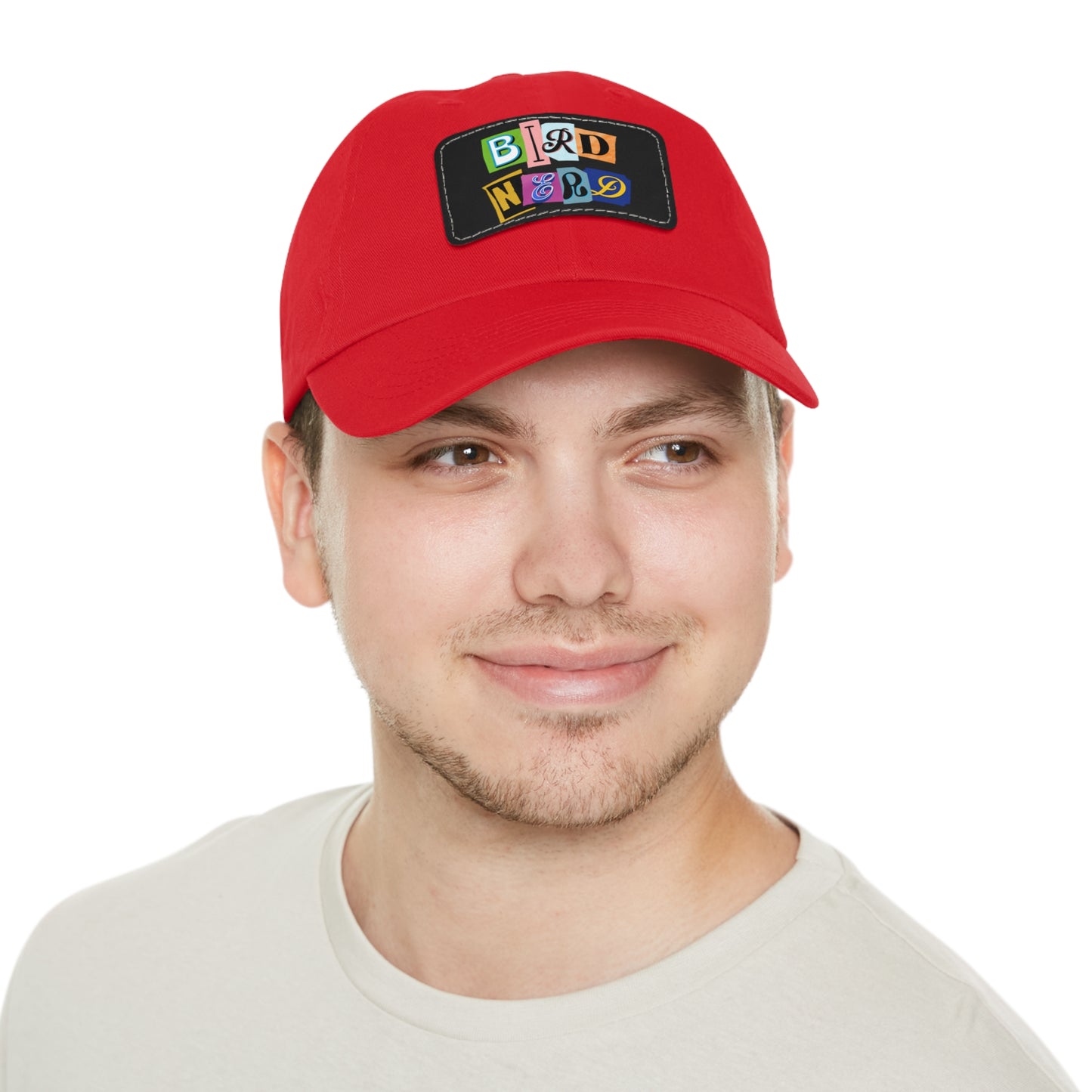 The Nerdy Birder - Bird Nerd Dad Hat with Leather Patch, Casual Cap for Bird Lovers, Unique Gift for Birdwatching, Outdoor Adventure Hat, Unisex