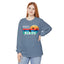 Easily Distracted by Birds Retro Sunset Long Sleeve Tee