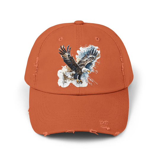 The Nerdy Birder Eagle Vintage Style Hat - Unisex Distressed Cap