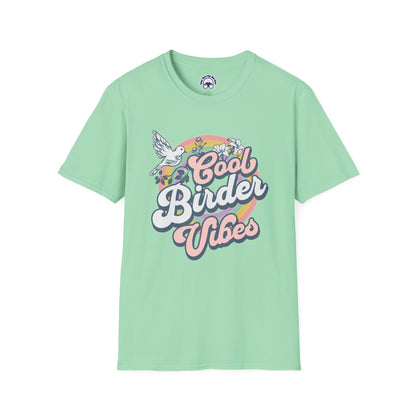 Cool Birder Vibes Unisex Softstyle T-Shirt | Perfect for Bird Lovers and Nature Enthusiasts