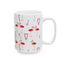 Holiday Flamingo Ceramic Mug – Fun 11oz & 15oz Coffee Cup with Candy Canes Design