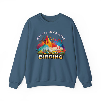 Nature is Calling Birding Sweatshirt | Unisex Heavy Blend™ Crewneck for Outdoor Lovers