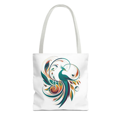 Vibrant Peacock Tote Bag – Artistic and Eco-Friendly Carryall for Everyday Use