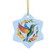Hummingbird Rainbow Ceramic Ornament —  2 Shape Options