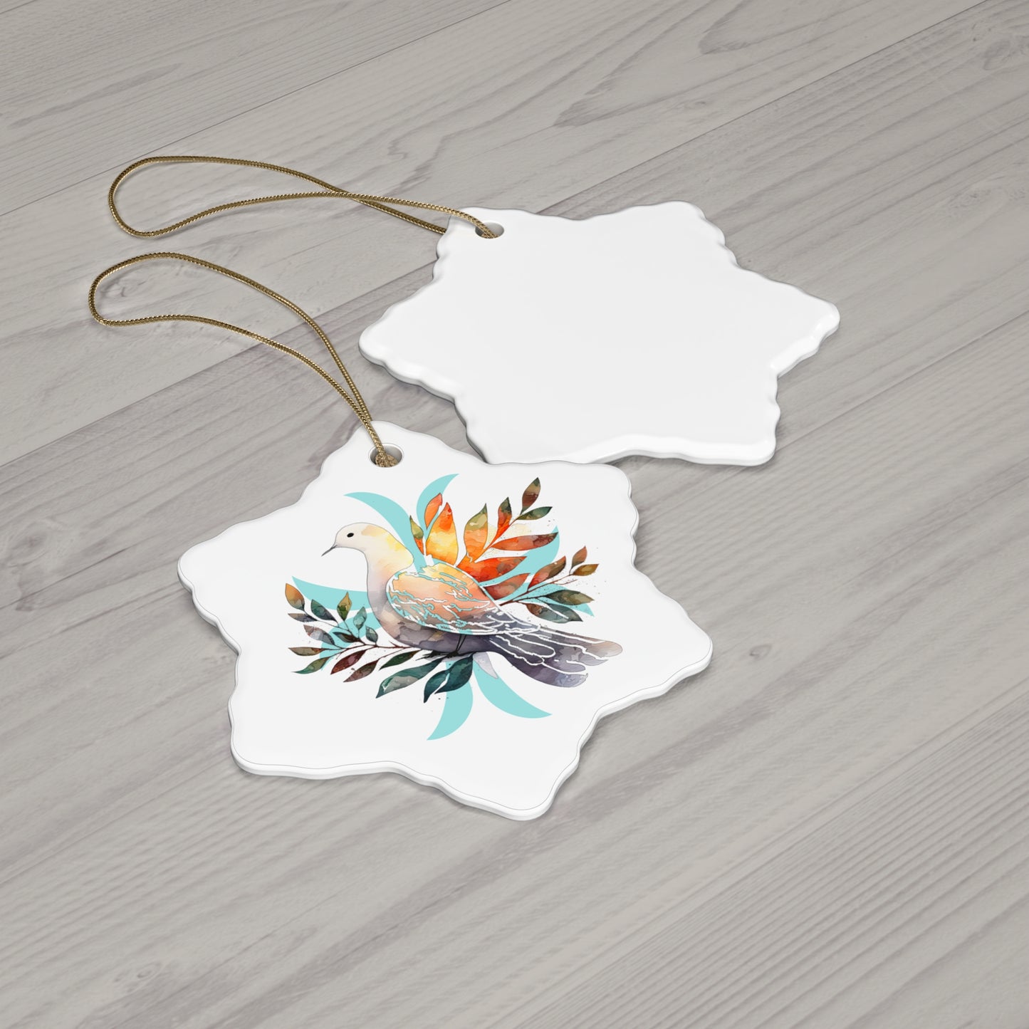 Peaceful Dove Ceramic Ornament