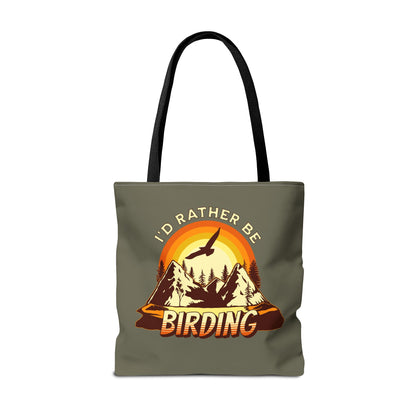 I'd Rather Be Birding Tote Bag - Eco-Friendly Carry All for Nature Lovers