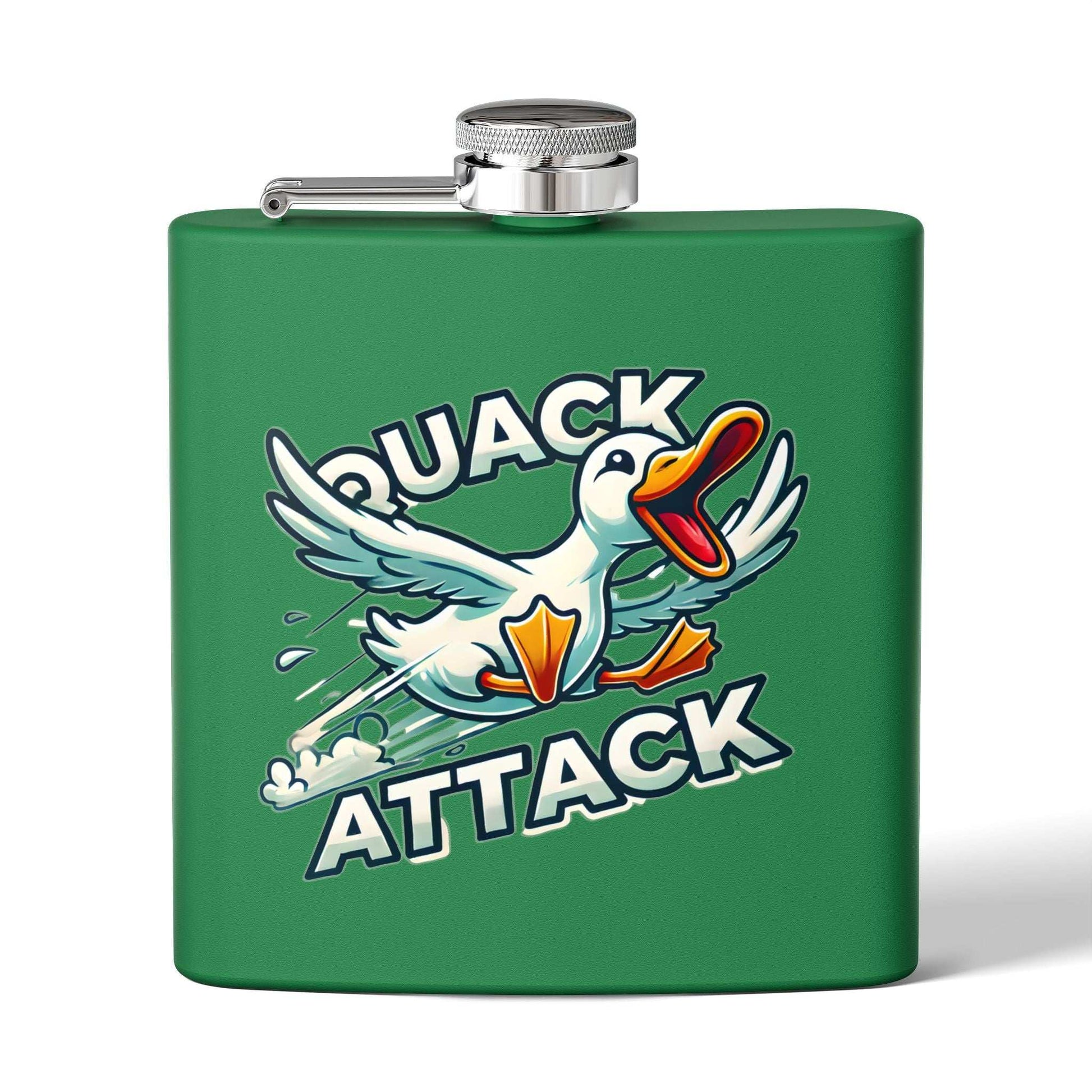 Quack Attack Stainless Steel Flask - 6oz