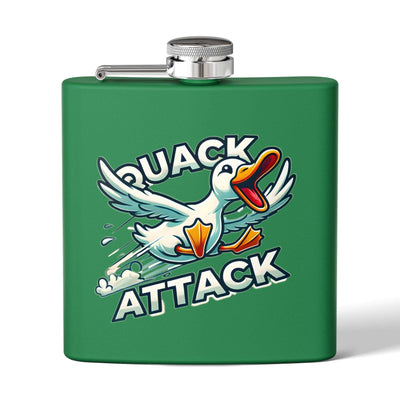 Quack Attack Stainless Steel Flask - 6oz