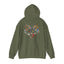 Bird Heart Unisex Hoodie Back Design - Cozy Sweatshirt for Nature Lovers