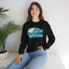 Bird Watcher Teal Graphic Unisex Crewneck Sweatshirt