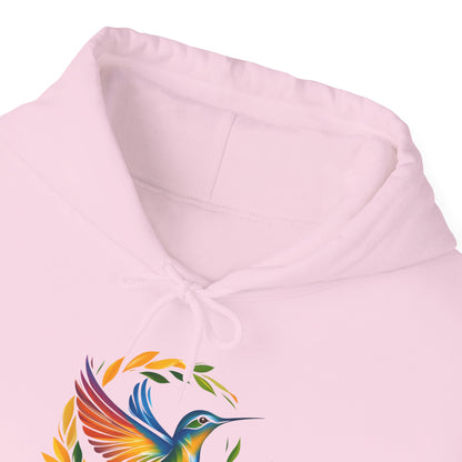 Hummingbird Rainbow Hoodie - Cozy Sweatshirt for Nature Lovers