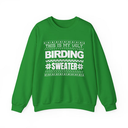 Ugly Birding Sweater - Unisex Heavy Blend Crewneck for Bird Lovers