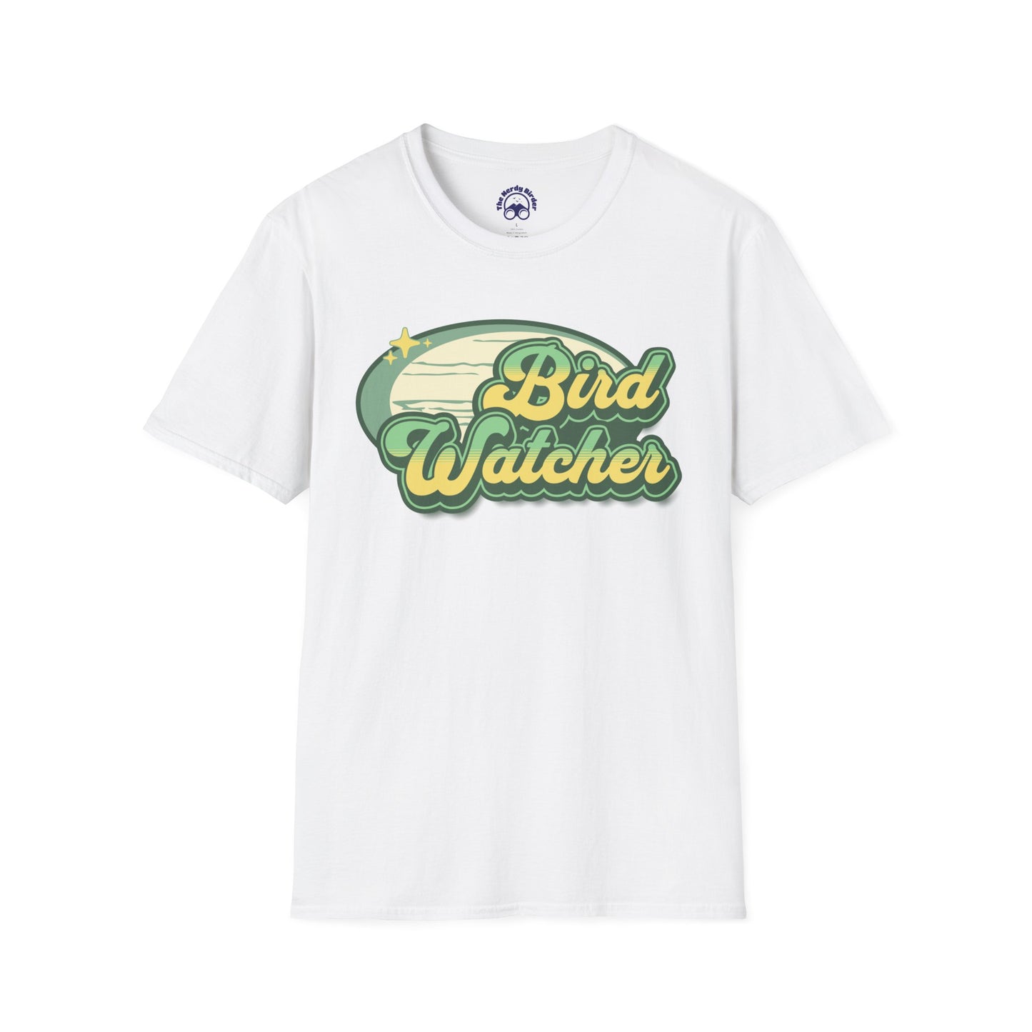 Bird Watcher Unisex Softstyle T-Shirt - Retro Vibe Tee for Casual Wear