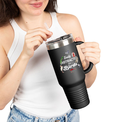 Easily Distracted by Birds Insulated Travel Mug - 40oz Adventure Companion